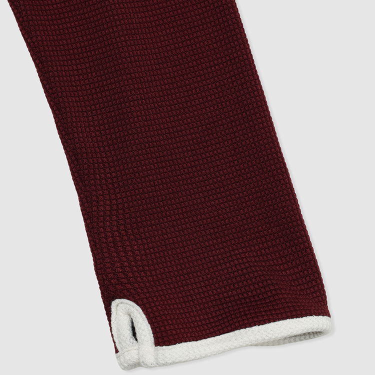 バイカラーラインハイネックフーディー