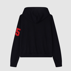 ナンバーパッチフードジップアップ