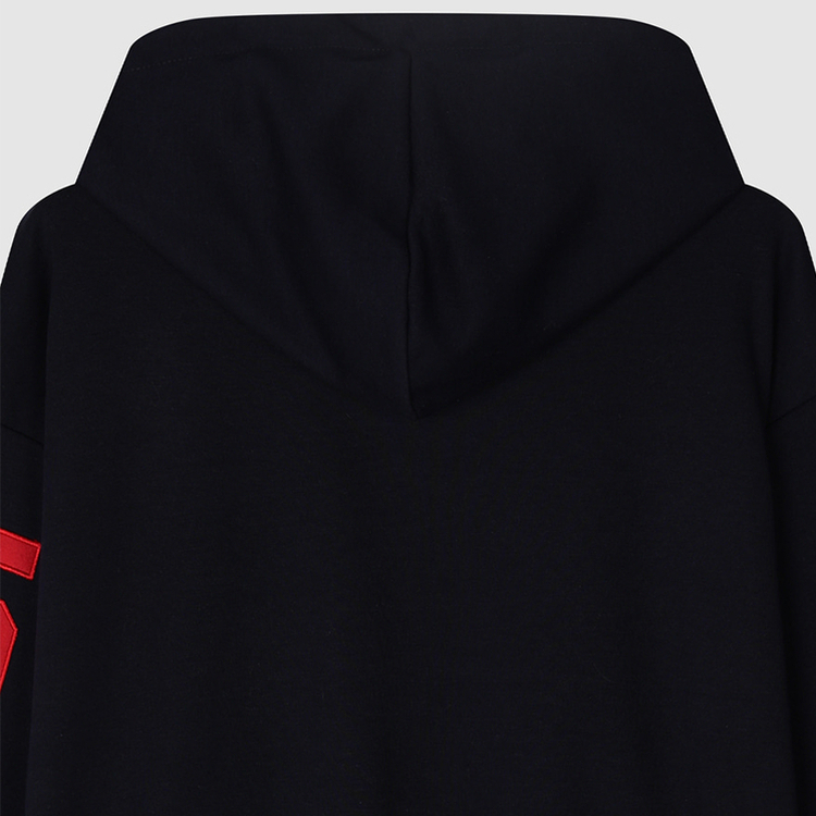 ナンバーパッチフードジップアップ