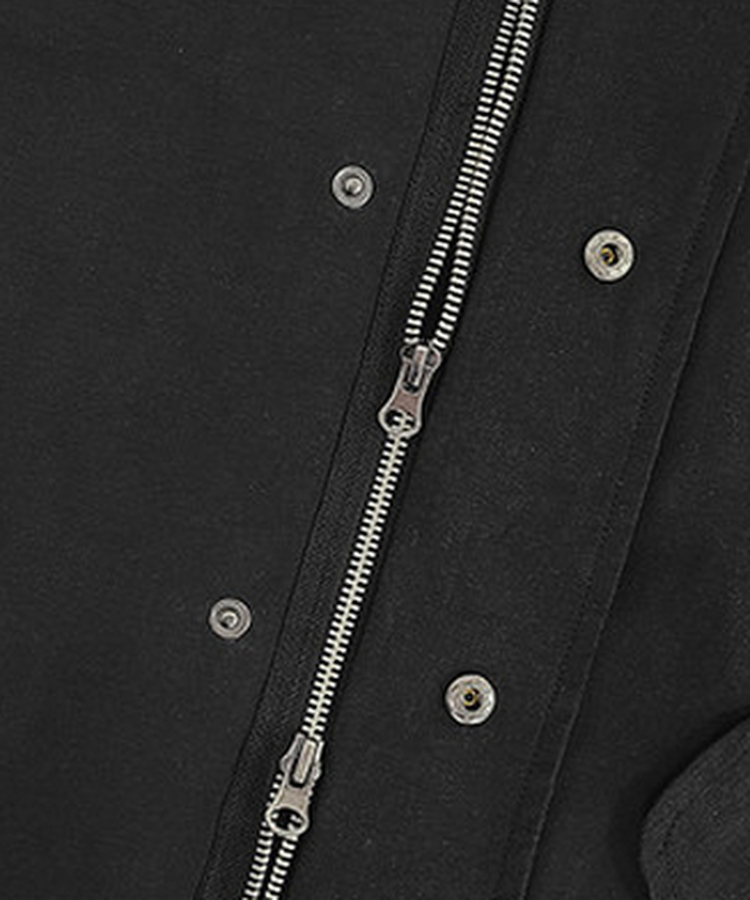 ハイネックハーフミリタリージャケット