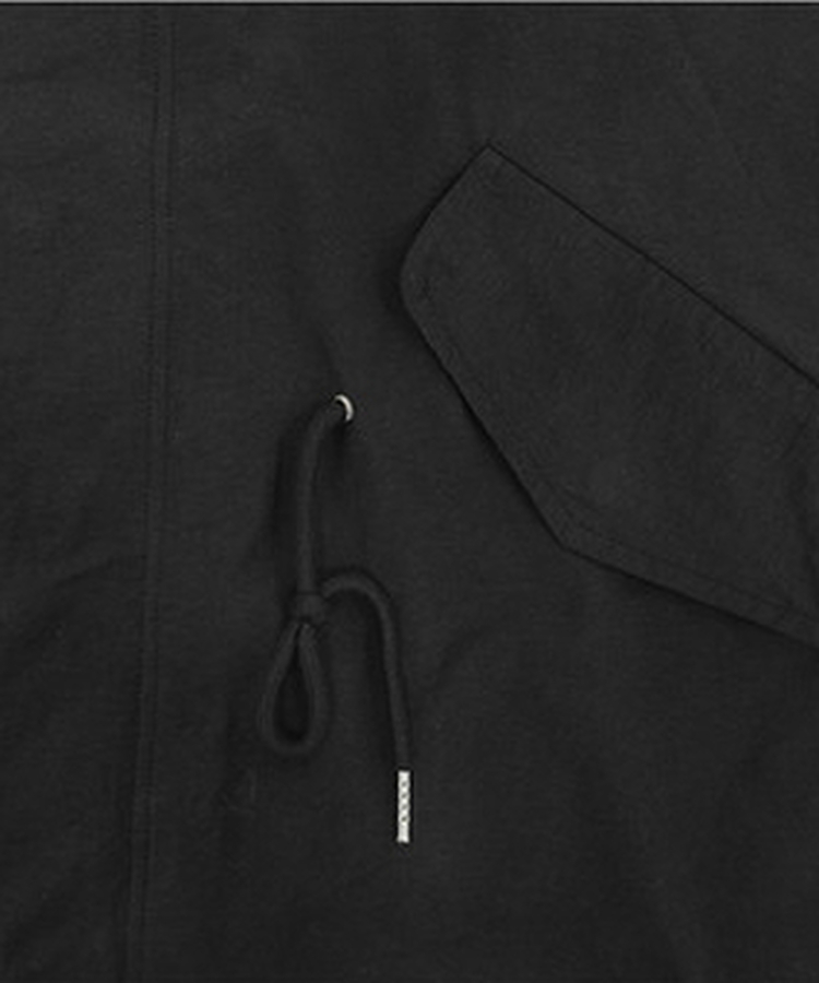 ハイネックハーフミリタリージャケット