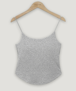 【カップ付き】ラウンドキャミソール