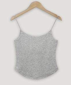 【カップ付き】ラウンドキャミソール