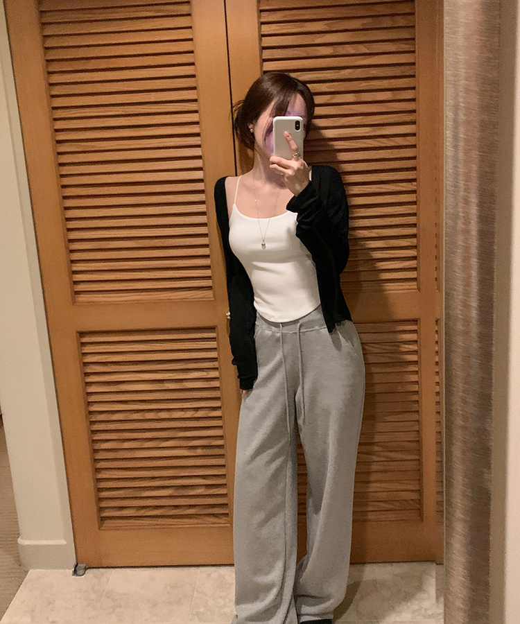 【カップ付き】ラウンドキャミソール IVORY