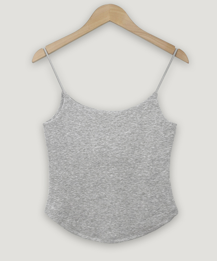 【カップ付き】ラウンドキャミソール