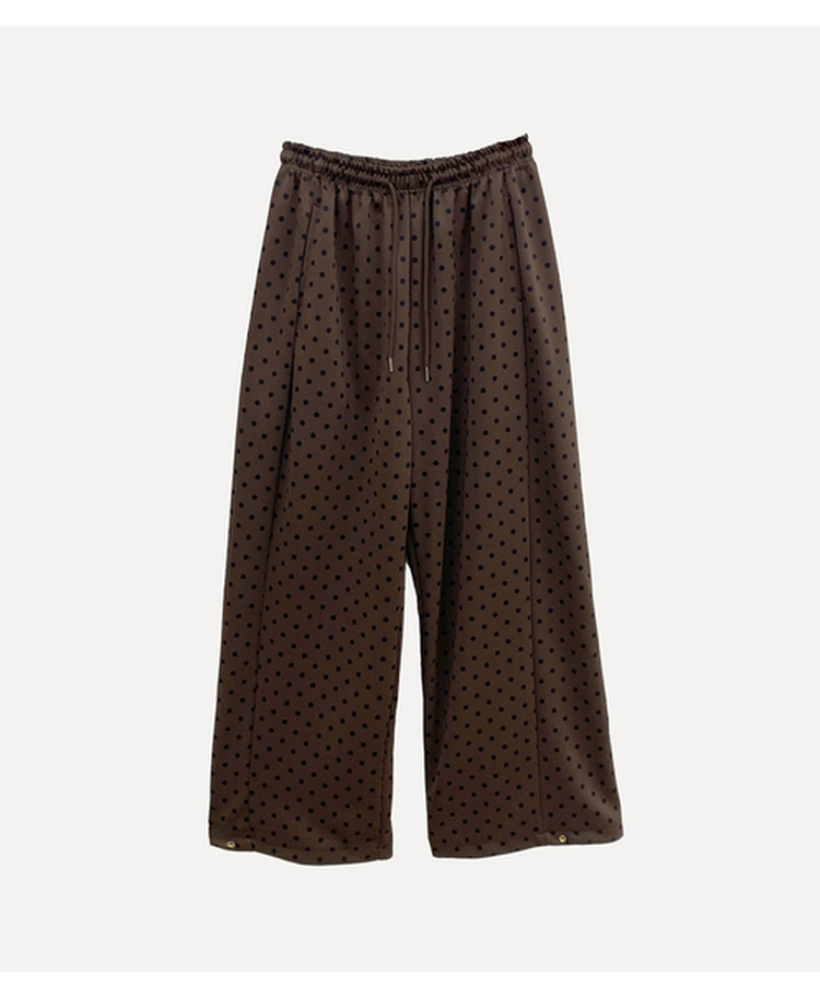 레오 도트 와이드핀턱 추리닝 트레이닝 롱팬츠 4color