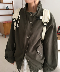 チェックストリングミニバックパック IVORY