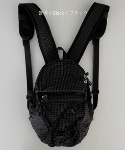 チェックストリングミニバックパック
