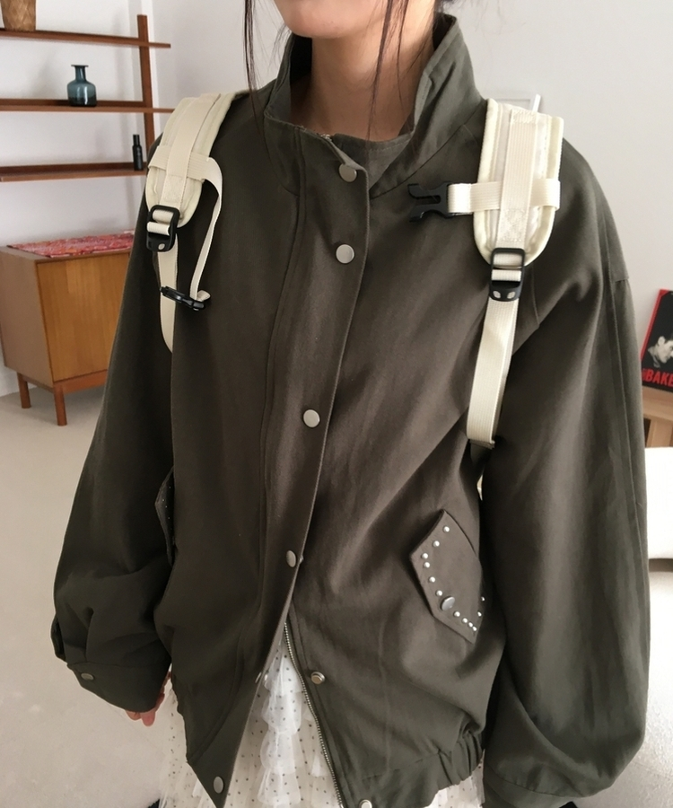 チェックストリングミニバックパック IVORY