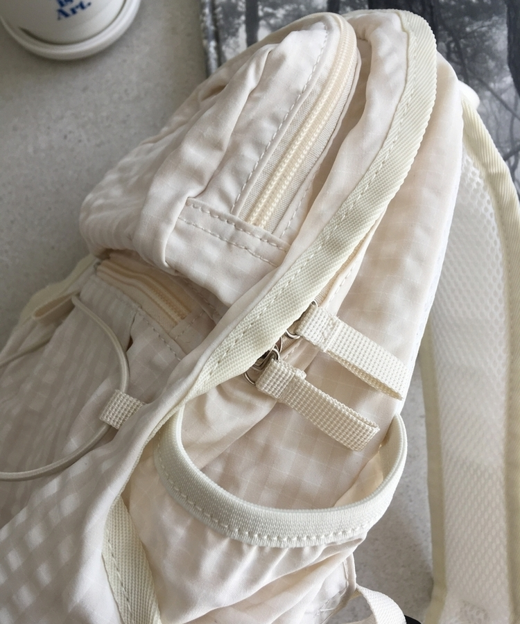 チェックストリングミニバックパック