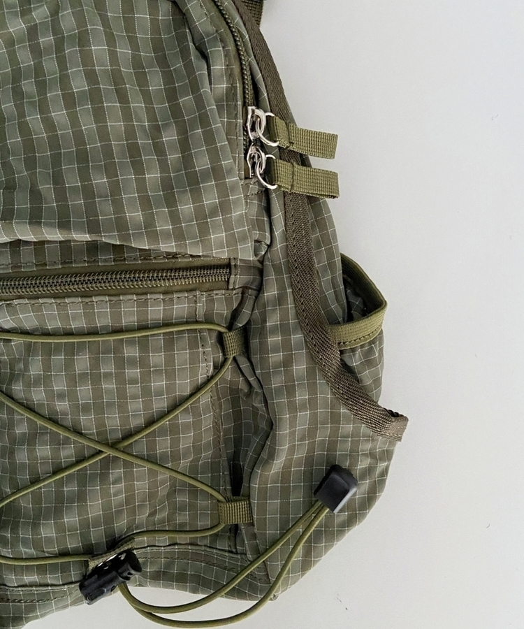 チェックストリングミニバックパック