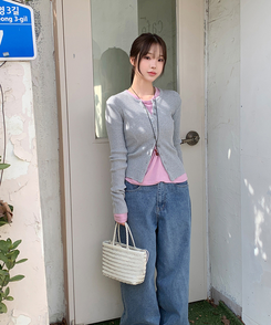 パーソナルラウンド長袖Tシャツ(10color) LAVENDER PINK