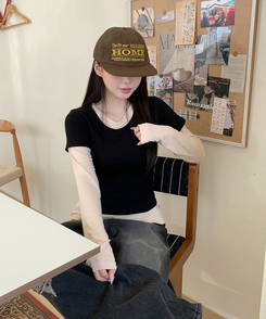 パーソナルラウンド長袖Tシャツ(10color) CREAM BEIGE