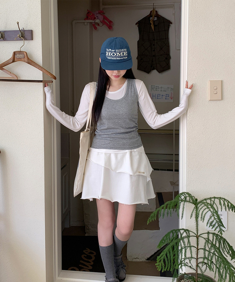 パーソナルラウンド長袖Tシャツ(10color) IVORY