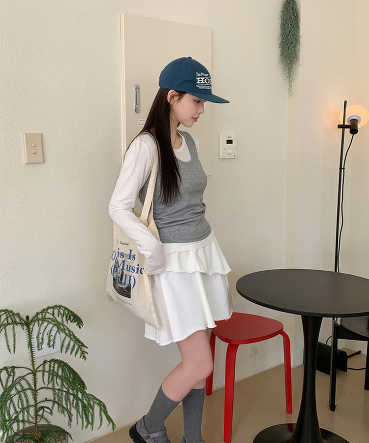 パーソナルラウンド長袖Tシャツ(10color) IVORY