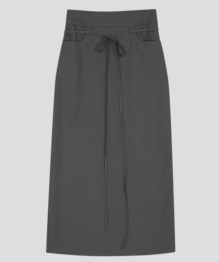 シンプルストラップロングスカート