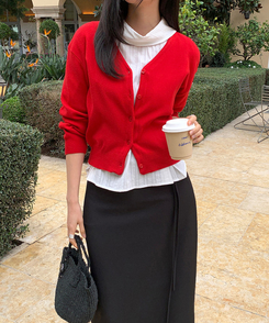 半袖カラーブラウス IVORY