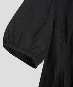 半袖カラーブラウス