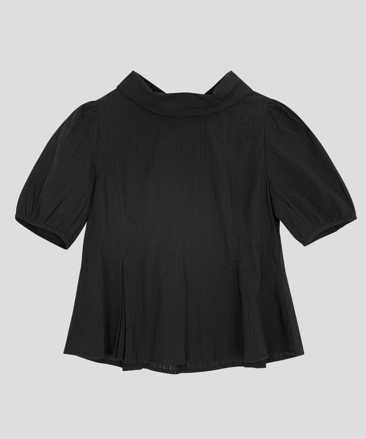 半袖カラーブラウス