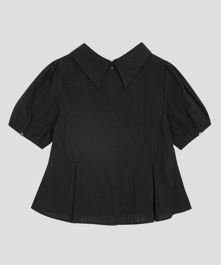 半袖カラーブラウス