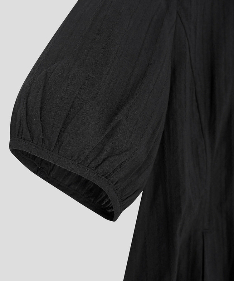 半袖カラーブラウス