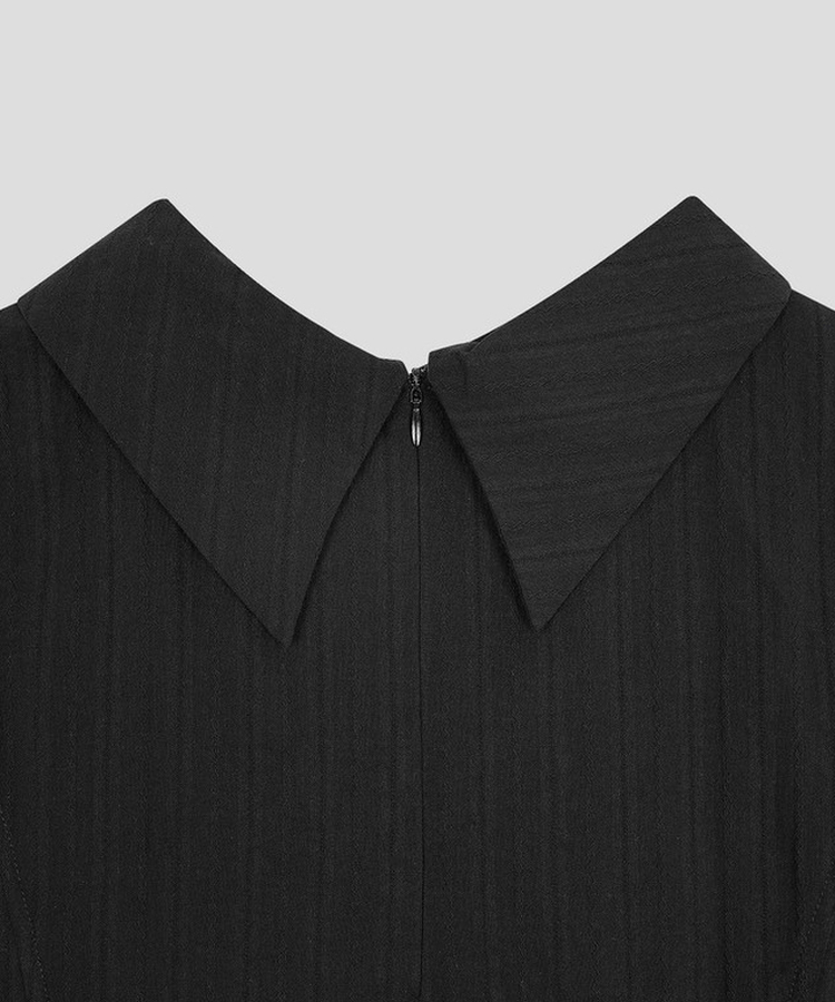 半袖カラーブラウス