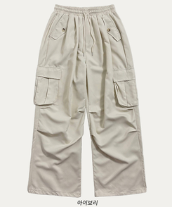 ストリングカーゴバルーンワイドパンツ(6color)