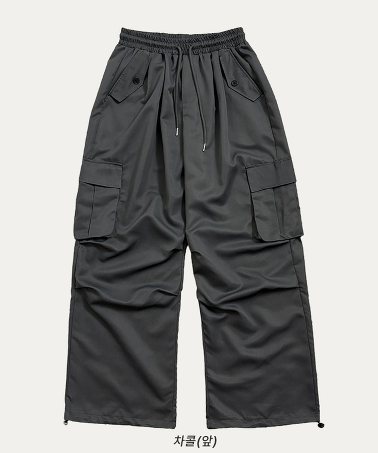 ストリングカーゴバルーンワイドパンツ(6color)