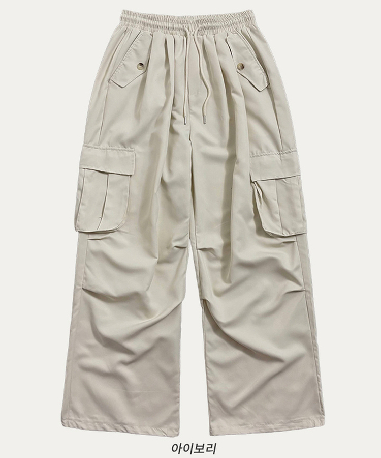 ストリングカーゴバルーンワイドパンツ(6color)