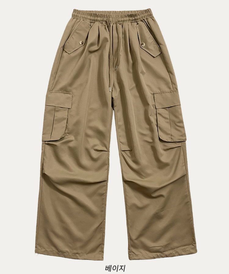 ストリングカーゴバルーンワイドパンツ(6color)