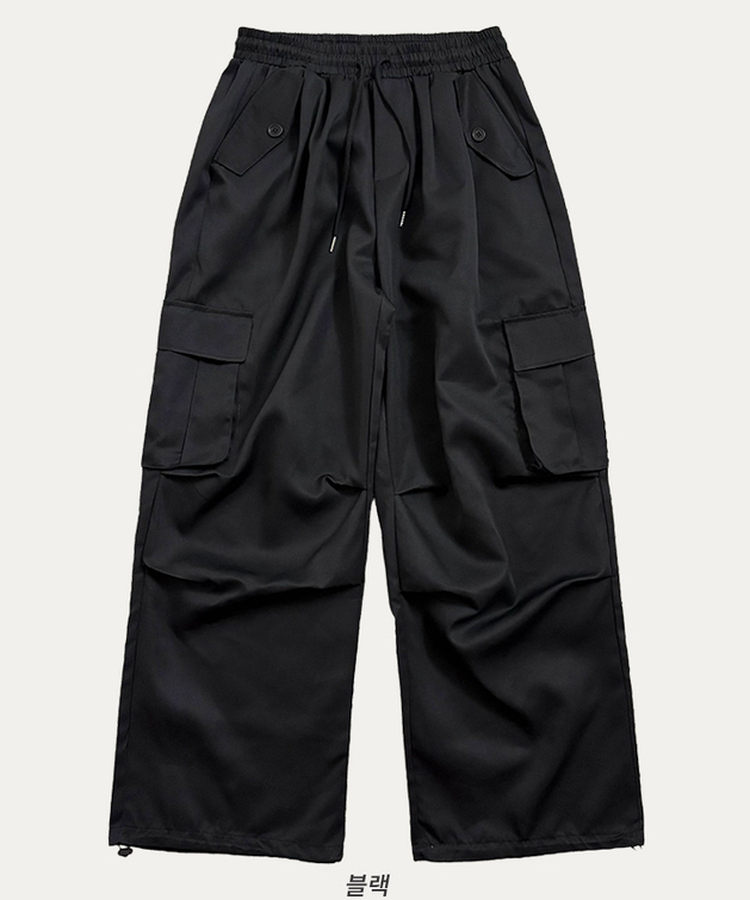 ストリングカーゴバルーンワイドパンツ(6color)