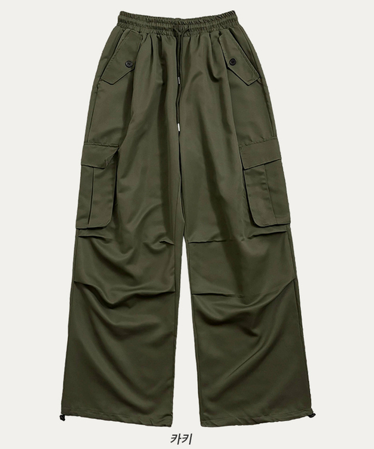ストリングカーゴバルーンワイドパンツ(6color)