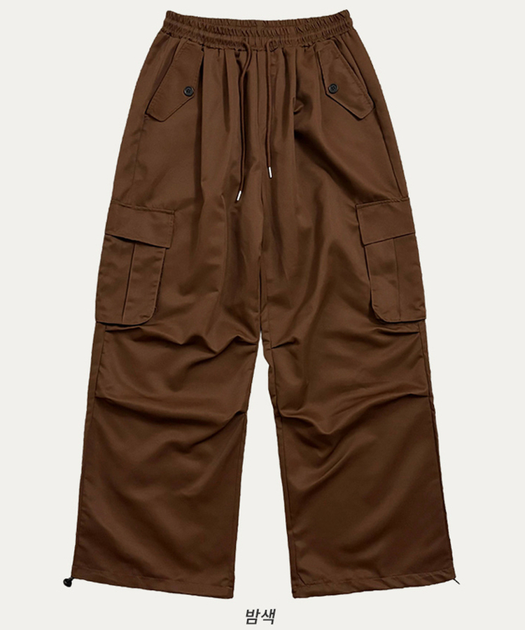 ストリングカーゴバルーンワイドパンツ(6color)