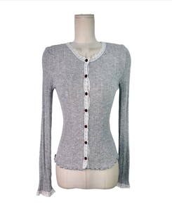 レースVネックカーディガン