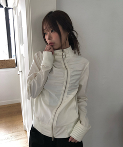 シアリング2wayバックルジャケット IVORY