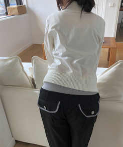 シアリング2wayバックルジャケット IVORY