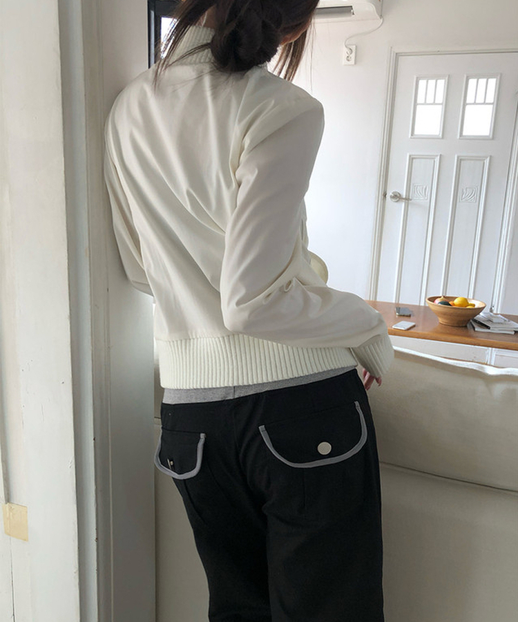 シアリング2wayバックルジャケット IVORY