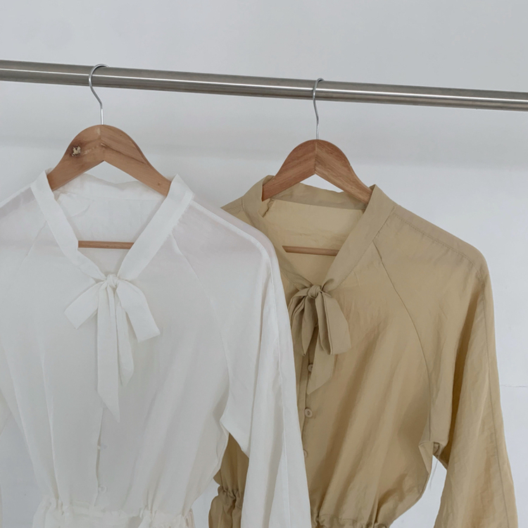 フリルリボンミニワンピース