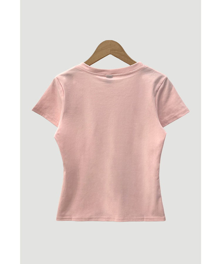 ピンクレオパード半袖Tシャツ