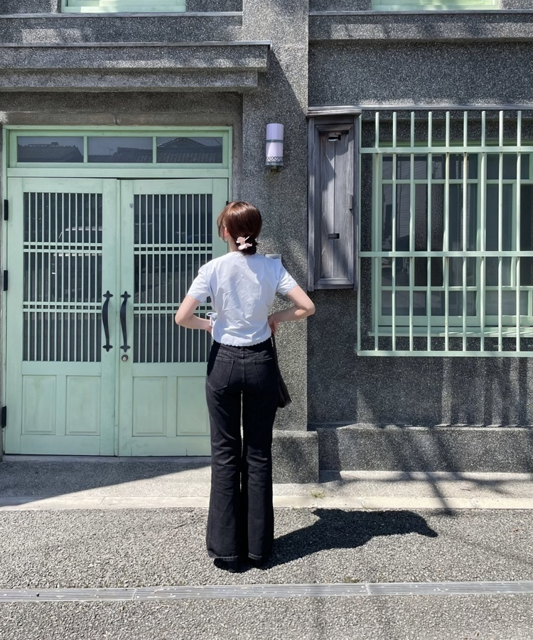 기장별 클래식 세미 부츠컷 데님 블랙