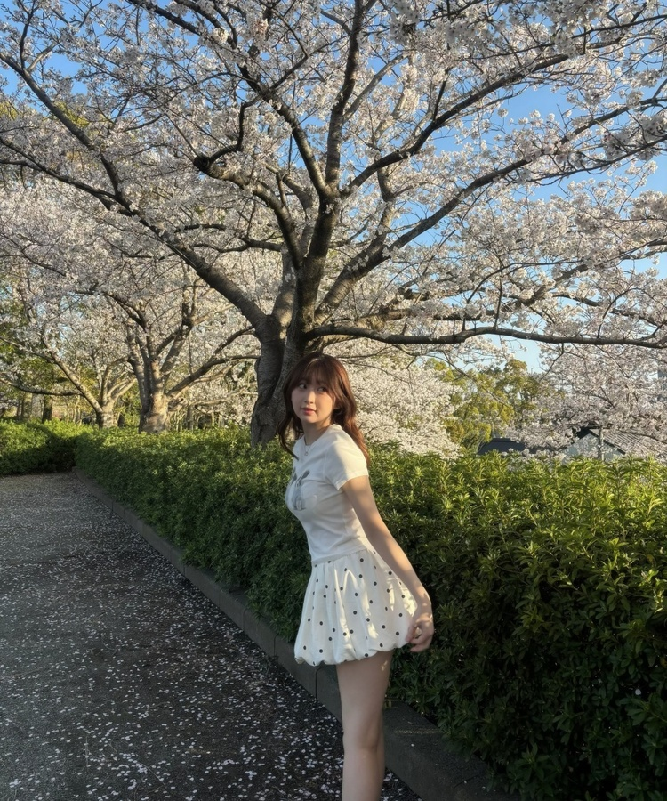 도트 벌룬스커트 아이보리