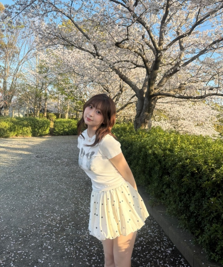 도트 벌룬스커트 아이보리