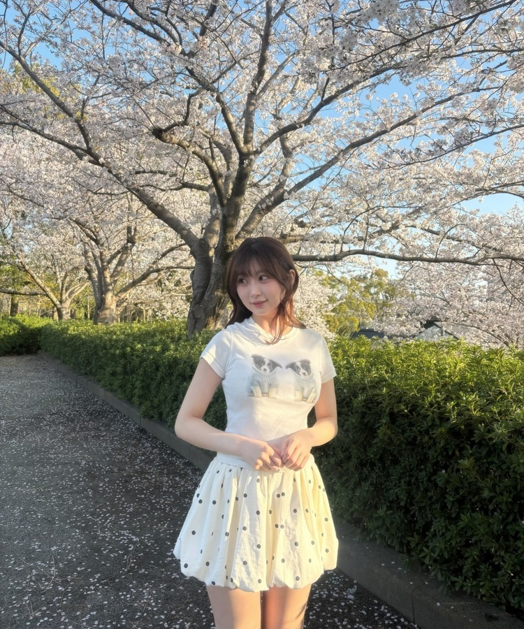 도트 벌룬스커트 아이보리