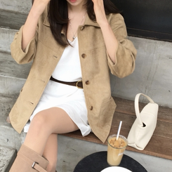 スエードハーフジャケット BEIGE