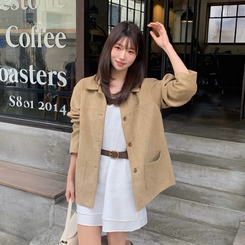 スエードハーフジャケット BEIGE