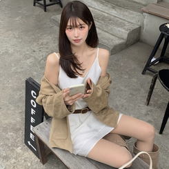 スエードハーフジャケット BEIGE