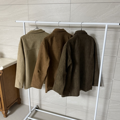 スエードハーフジャケット