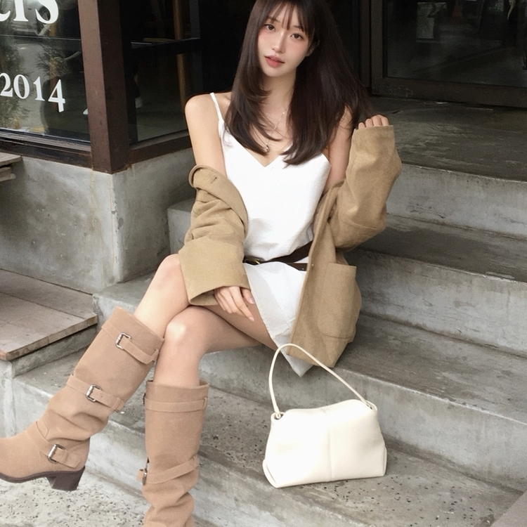 スエードハーフジャケット BEIGE