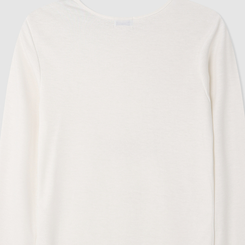 レタリングスリムラウンド長袖Tシャツ