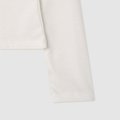 レタリングスリムラウンド長袖Tシャツ